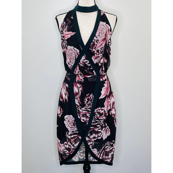Keepsake The Label Floral Dress Open Back High Low Women Small Femme Luxe - Picture 2 of 12